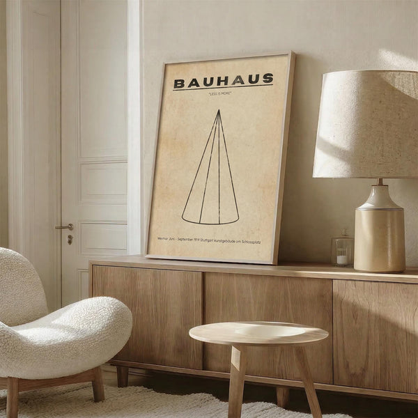 Bauhaus Cone Print