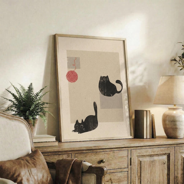 Minimalist Cat Print