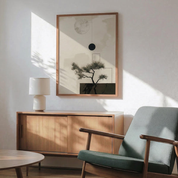 Zen Bonsai Tree Print