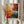 May include: Person in cream sweater holding framed abstract art poster featuring vibrant paint splatters in orange, red, blue, and black with white background. Text reads "POLLOCK Expressive Expressionist Movement" below artwork. Dried wheat stems visible on left side against neutral curtained background.
