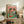 May include: Framed poster showing two frogs wearing sunglasses and casual shirts sitting at a turquoise table with wine glasses, cheese, and snacks under colorful "FROG PARTY" text on coral pink background. Wood-framed print displayed on rustic wooden sideboard alongside books, ceramic vase, and fern plant in cozy living room setting with cream sofa and neutral walls.
