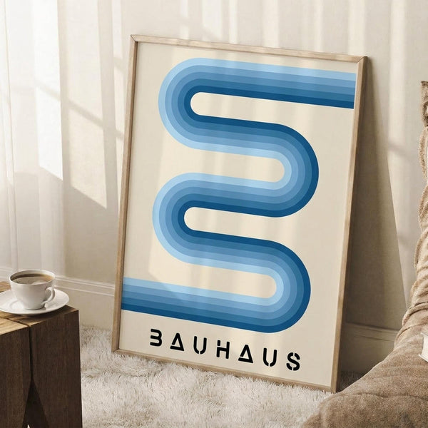 Bauhaus Wave Print