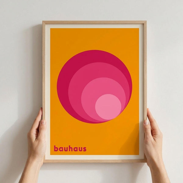 Bauhaus Geometric Concentric Circles