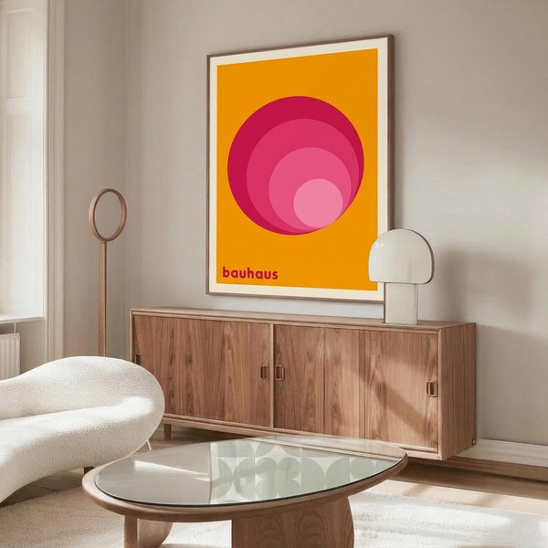 Bauhaus Geometric Concentric Circles