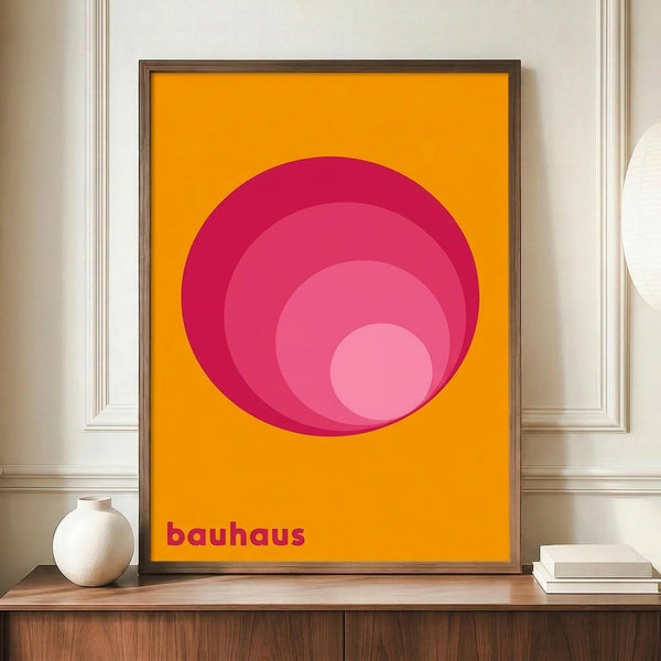 Bauhaus Geometric Concentric Circles