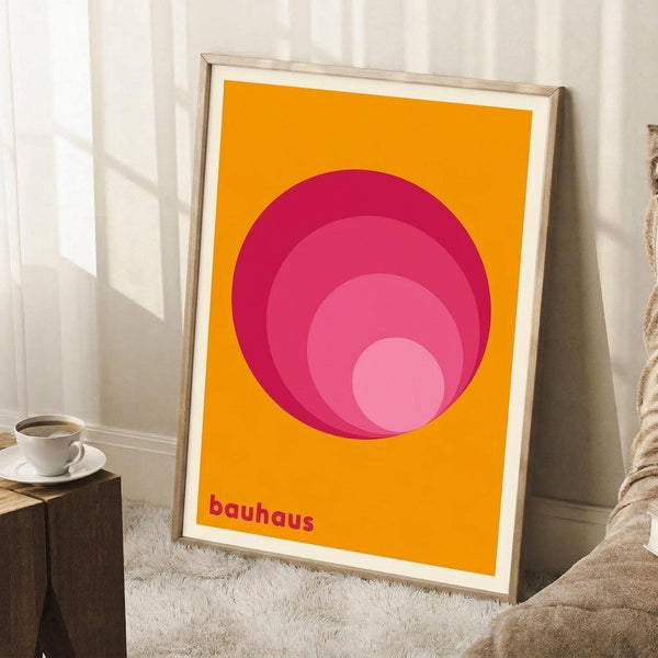 Bauhaus Geometric Concentric Circles