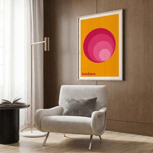 Bauhaus Geometric Concentric Circles