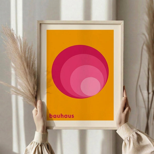 Bauhaus Geometric Concentric Circles