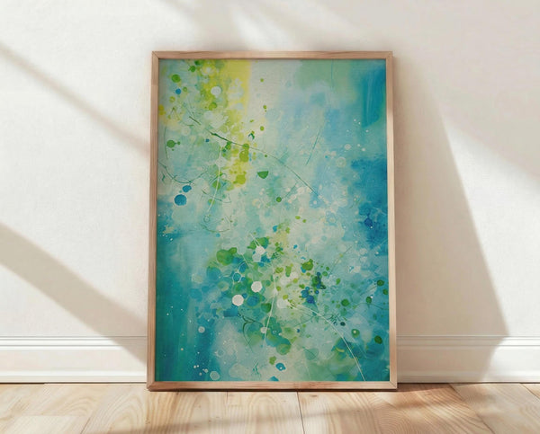 Teal Ocean Abstract
