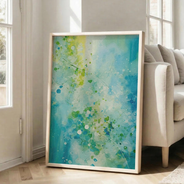 Teal Ocean Abstract