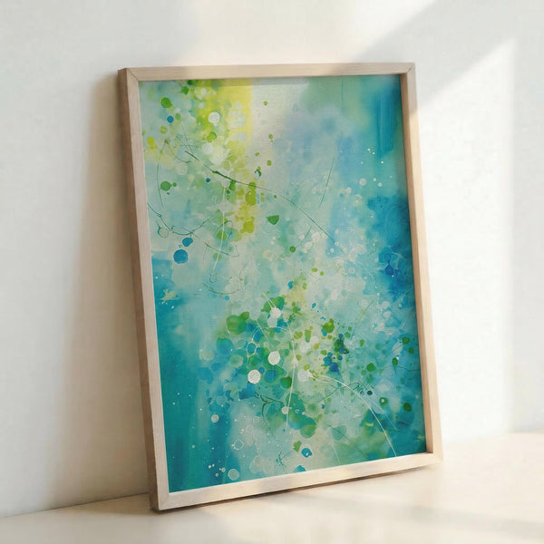 Teal Ocean Abstract