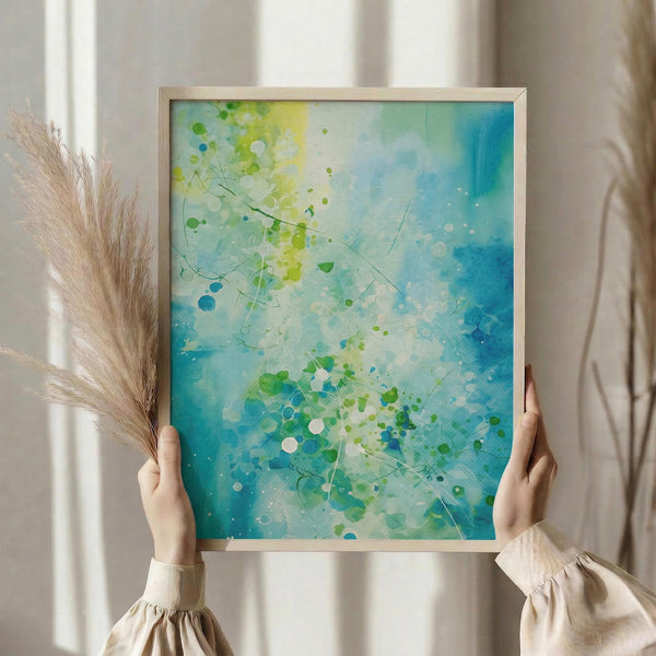 Teal Ocean Abstract