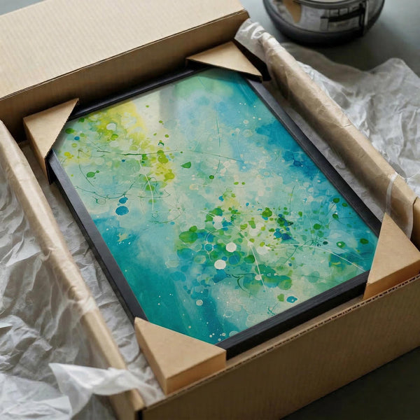 Teal Ocean Abstract
