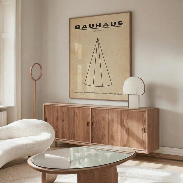 Bauhaus Cone Print