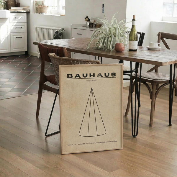 Bauhaus Cone Print
