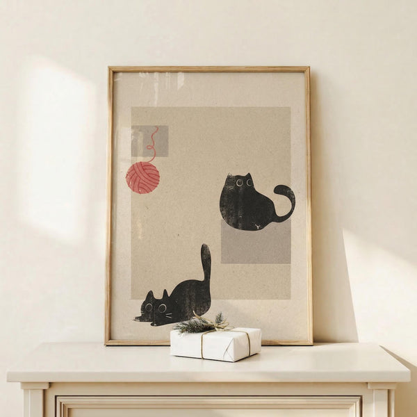Minimalist Cat Print
