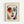 May include: Framed art print hanging on white wall featuring abstract portrait in Matisse style with asymmetrical face, red area around left eye, blue shadowing, black eyebrows, red lips, and pale skin tones. Light wood frame surrounds cream-colored background with black text above and below the portrait image.