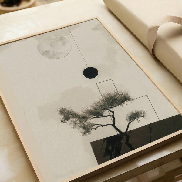 Zen Bonsai Tree Print