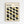 Framed poster with cream background featuring geometric pattern of alternating black, olive green, and sage green leaf-like shapes arranged in rows. Text at top reads "BAUHAUS Modernism, minimalism & abstract arts 1919-1933" and "SCHOOL OF ARCHITECTURE WEIMAR, DESSAU, BERLIN". Light wood frame hangs on white textured wall, casting subtle shadow.