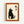 Framed artwork showing a minimalist black cat silhouette sitting upright against a cream textured background, with two black Japanese kanji characters in the upper right corner. The print has a rust-colored mat border and light wood frame, displayed against a white wall.