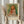 May include: Person in cream ruffled sleeves holding framed vintage art poster featuring young girl with blonde curls in white dress with coral vest, painted in Impressionist style with green-yellow background. Dried wheat stems visible beside frame against soft white curtains.