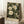 May include: Framed botanical poster with white flowers and green leaves on dark background, leaning against white wall corner next to coffee cup on wooden block and beige textured throw blanket on white fuzzy rug
