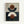 Modern abstract geometric artwork in a light wood frame featuring layered semicircular and circular shapes in terracotta brown, cream, and navy blue tones. The composition shows balanced forms with subtle shadows and textures against contrasting light and dark backgrounds, creating a minimalist contemporary aesthetic.