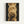 A vertical astronomical artwork displaying four overlapping golden moons arranged in a column against a dark starry sky background. The moons show detailed surface textures and craters in warm amber and honey tones, with the bottom moon appearing darker than the others. The print is displayed in a light wood frame against a white wall, with visible texture and rich celestial details throughout the composition.