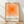 May include: Framed poster with orange gradient squares in concentric pattern, transitioning from bright orange center to pale peach edges, with white bottom section containing black text reading "bauhaus-archiv" and museum details. Natural wood frame leaning against white textured wall on light wooden floor with soft window light shadows.