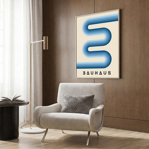 Bauhaus Wave Print