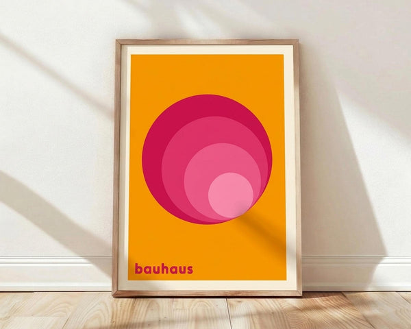 Bauhaus Geometric Concentric Circles