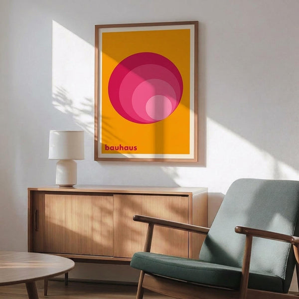Bauhaus Geometric Concentric Circles