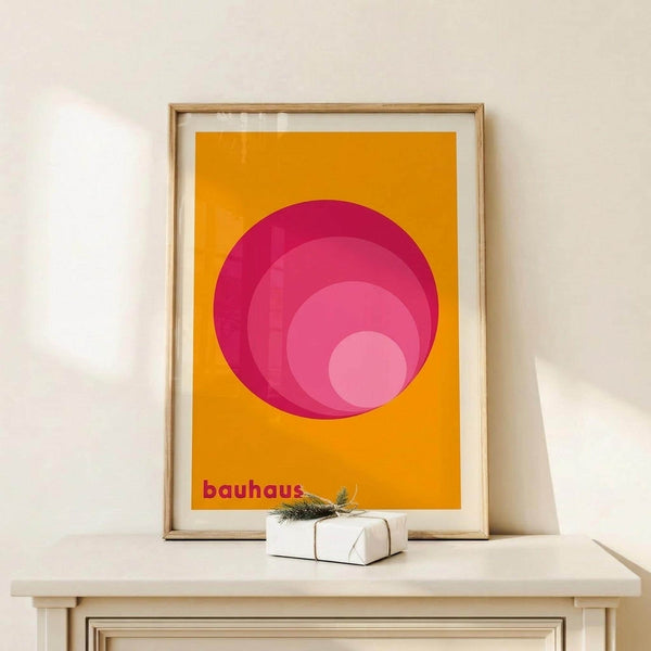 Bauhaus Geometric Concentric Circles