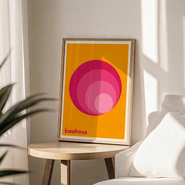 Bauhaus Geometric Concentric Circles