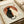 Japanese-style artwork showing two cats in yin yang formation against an orange-red circular background. One cat is black, one is cream-colored, positioned to create the classic yin yang symbol. Features traditional Asian calligraphy characters and a red stamp seal. The print has a weathered, vintage texture on cream paper and is displayed in an open book or portfolio with beige ribbon visible.