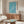 Meditative Japanese woodblock art of birds above stylized waves in turquoise and cream; minimalist framed wall art with serene aesthetic.
