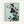Wall-mounted botanical art print featuring a delicate bird amid blooming hibiscus in muted coral and blue-green hues, executed in traditional Japanese woodblock style with elegant linework.