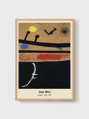 Abstract Wall Art poster in oak frame