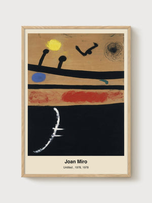 Abstract Wall Art poster in oak frame