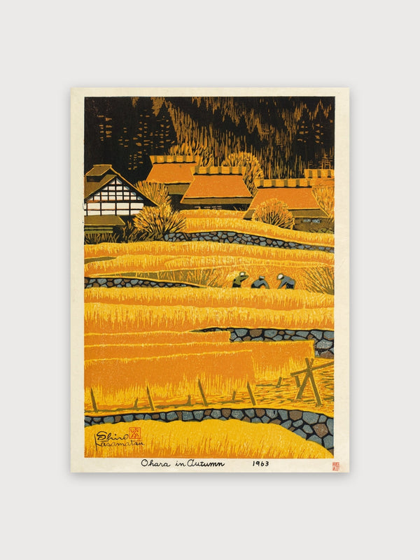 Ohara In Autumn Japanese Woodblock - Digital Download