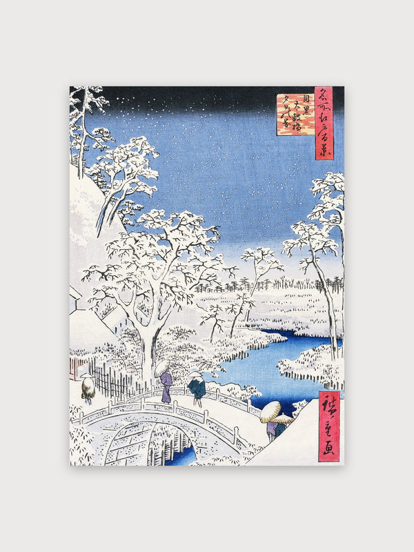 Winter Snow Landscape Bridge - Digital Download