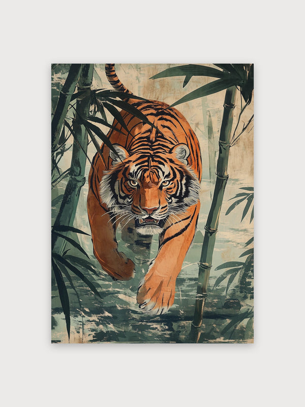 Tiger In Bamboo Forest - Digital Download