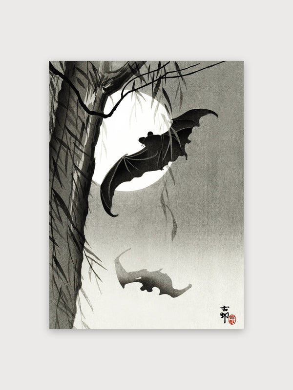 Bat Moon Willow Japanese - Digital Download