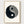 Zen Yin Yang Ink Wash Poster poster in oak frame