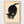 Black Cat Art poster in oak frame