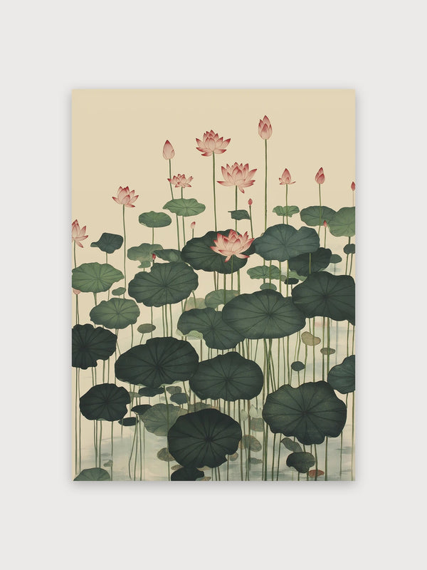 Japanese Lotus Pond Garden - Digital Download