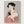 Geisha Kimono Portrait Print poster in oak frame