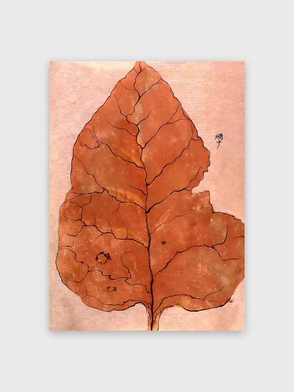 Autumn Leaf Line Art Study - Digital Download