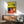 Modernist art poster with dynamic abstract composition combining geometric and flowing organic forms in rich reds, blues, and blacks.