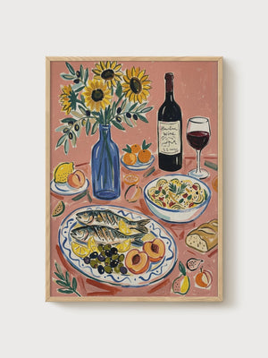 Matisse Print poster in oak frame